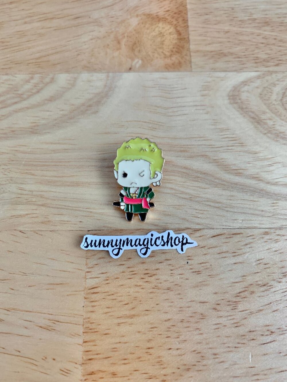 One Piece Anime Enamel Pin Chibi Cute Roronoa Zora Swordsman